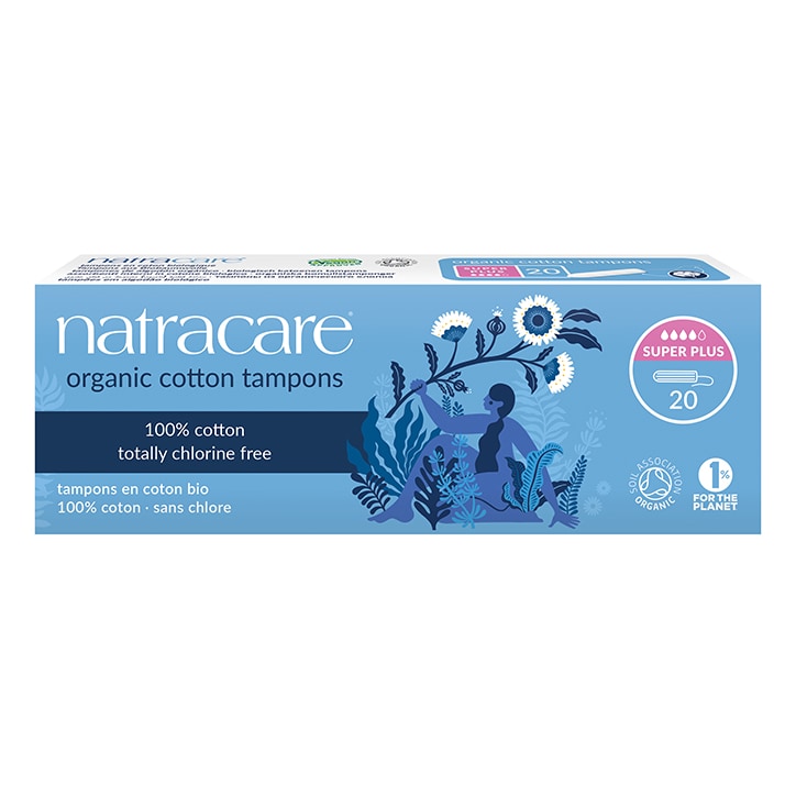 Natracare Natural Organic Cotton Tampons 20 Super Plus