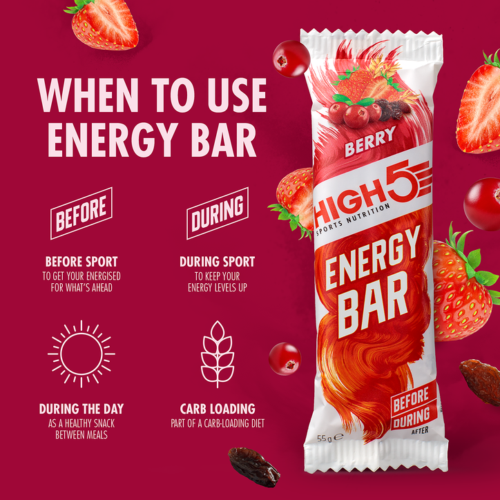 High5 Energy Bar Berry 55g image 3