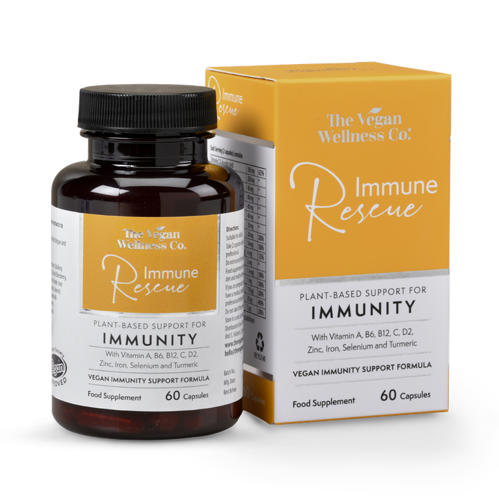 The Vegan Wellness Co.  Immune Rescue Vegan Immunity Support 60 Capsules image 1