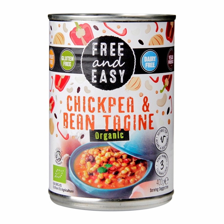 Free & Easy Organic Chickpea & Bean Tagine 400g-1