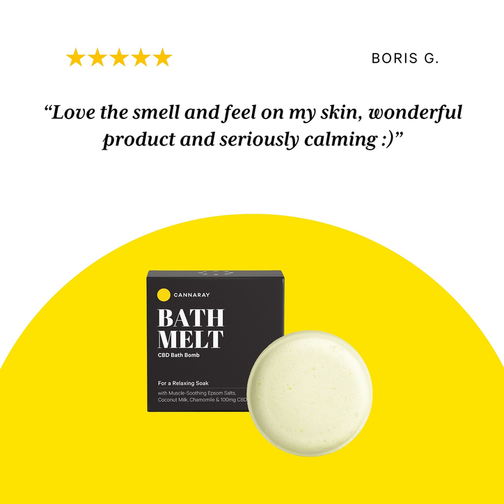 Cannaray Relaxing Bath Melt 100Mg Cbd 150G image 3