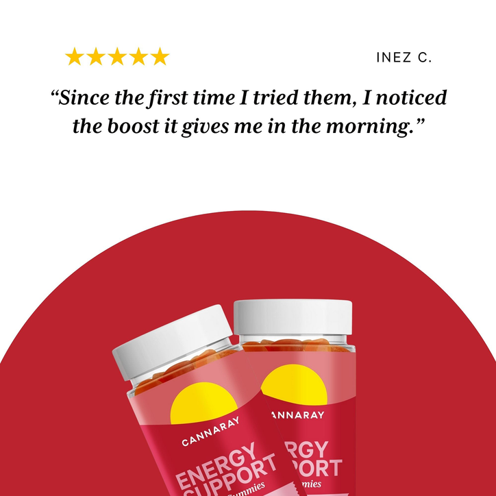 Cannaray Energy Support Mango Flavour 30 Gummies image 3