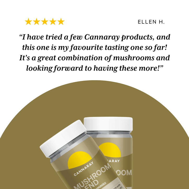 Cannaray Mushroom Blend Blackcurrant Flavour 30 Gummies image 3