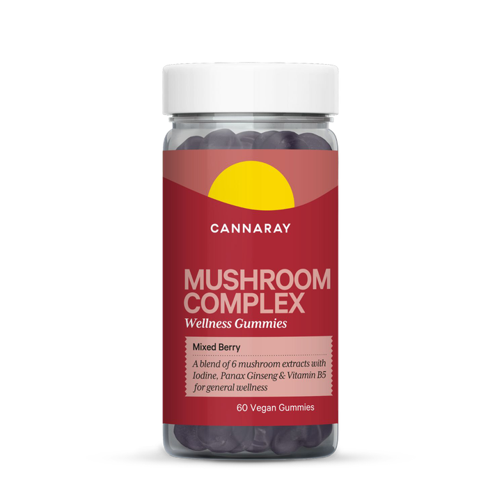 Cannaray Mushroom Complex Mixed Berry Flavour Gummies - 60