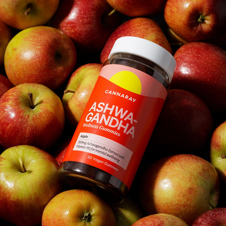 Cannaray Ashwagandha Apple Flavour 60 Gummies 300mg image 7
