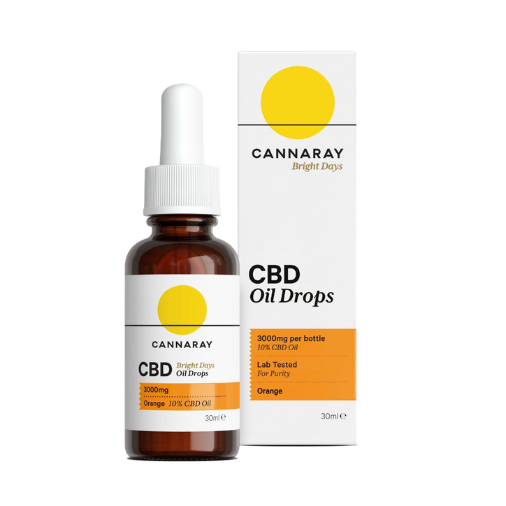 Cannaray Bright Days Oil Drops Orange Flavour 30Ml 3000mg image 1