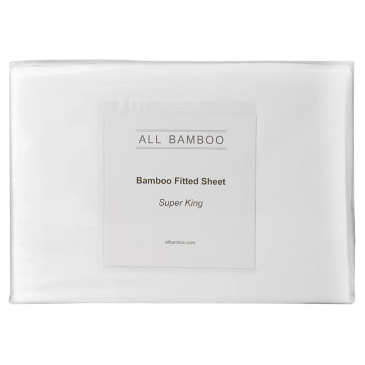 All Bamboo Fitted Sheet Super King-1