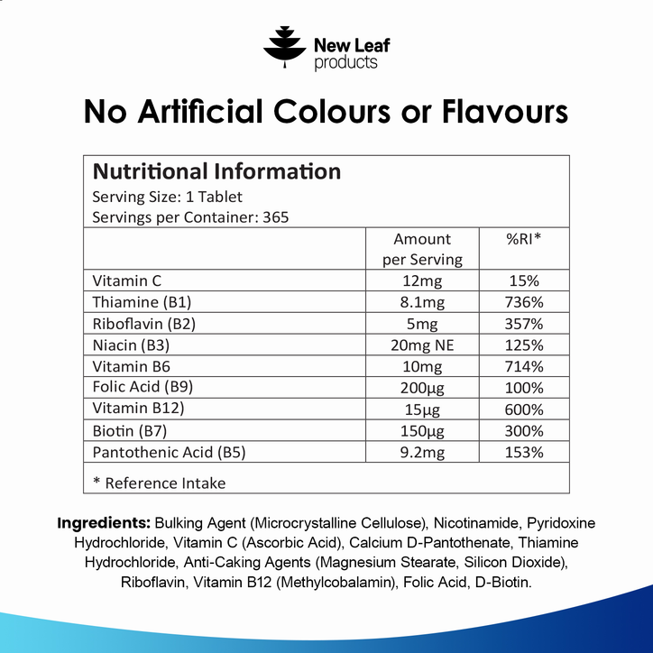 New Leaf Products Vitamin B-Complex 365 Tablets image 3