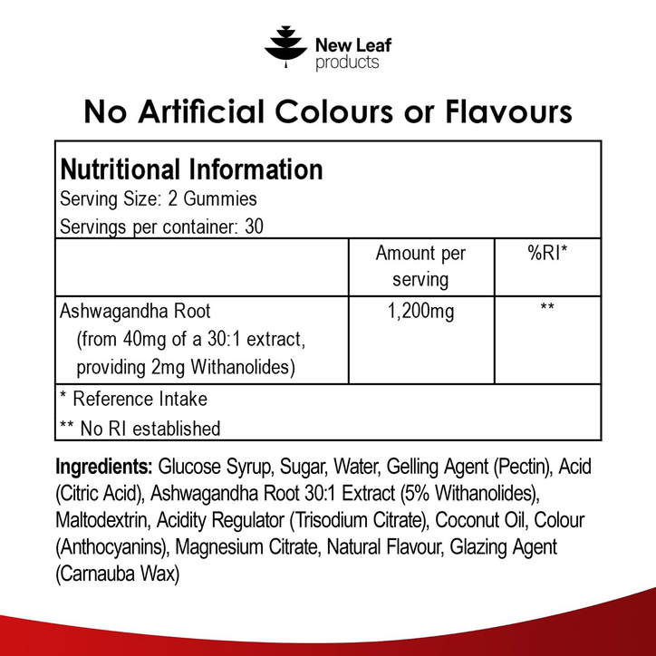 New Leaf Products Ashwagandha 60 Gummies image 3
