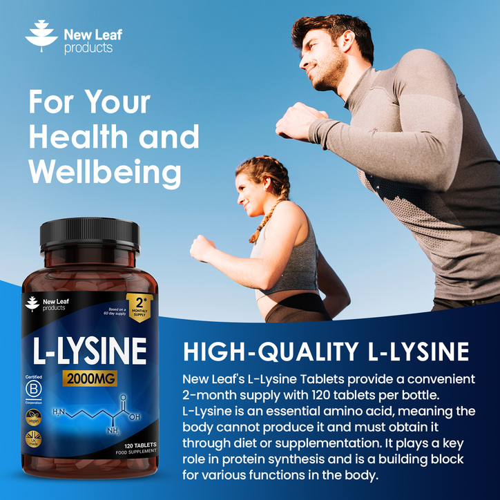 New Leaf Products L-Lysine 120 Tablets image 2