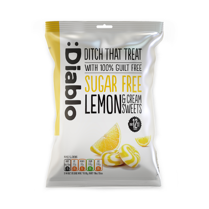 Diablo Sugar Free Lemon & Cream Sweets 75g image 1