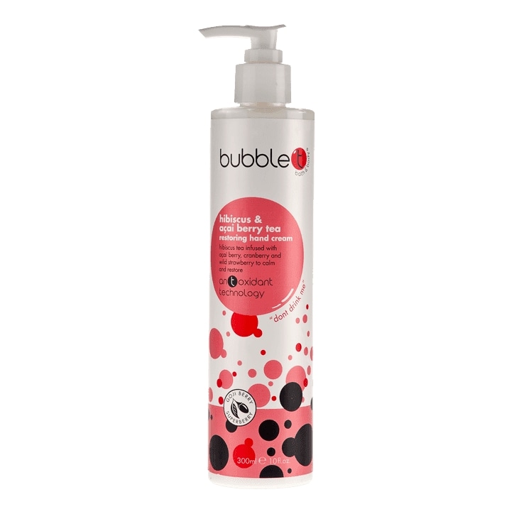 Bubble T Hand Cream Hibiscus & Acai Berry Tea 300ml image 1