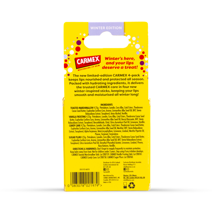 Carmex Lip Balm 4 Pack Winter Edition image 2