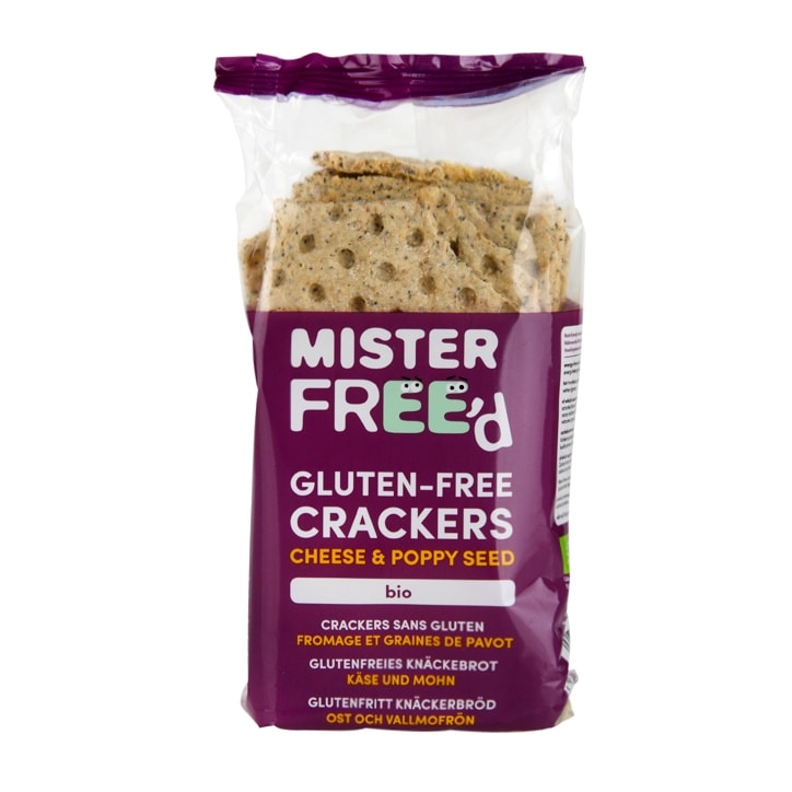 Mister Free'd Gluten Free Crackers Cheese & Poppyseed 200g-1