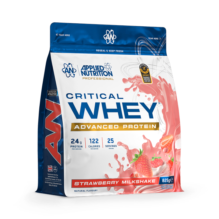 Applied Nutrition Critical Whey Protein Powder Strawberry Milkshake 825g image 1