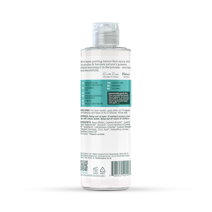 Faith in Nature Fragrance Free Conditioner 400ml image 2