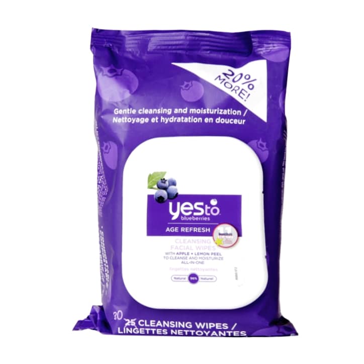 Yes To Blueberries 25 Cleansing Facial Wipes-1
