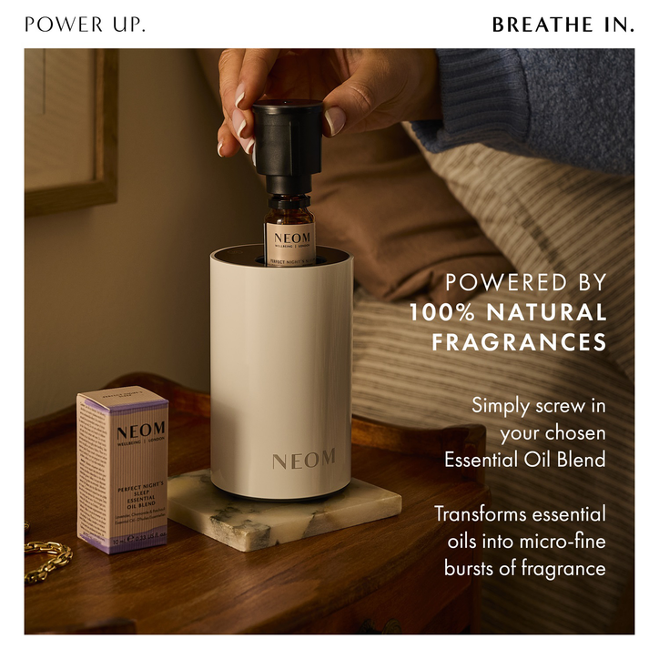 NEOM Wellbeing Pod Mini+ Waterless Essential Oil Diffuser - White image 6