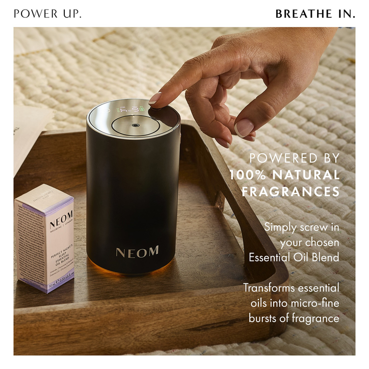 NEOM Wellbeing Pod Mini+ Waterless Essential Oil Diffuser - Black image 5