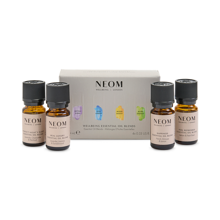 NEOM Wellbeing Essential Oil Blends Collection 4 x 10ml image 1