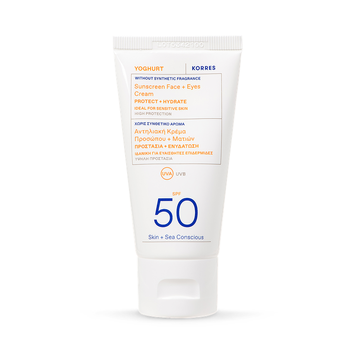 Korres Yoghurt Unscented Face + Eyes Gel-Cream SPF 50 40ml image 1
