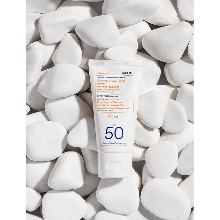 Korres Yoghurt Unscented Face + Eyes Gel-Cream SPF 50 40ml image 3