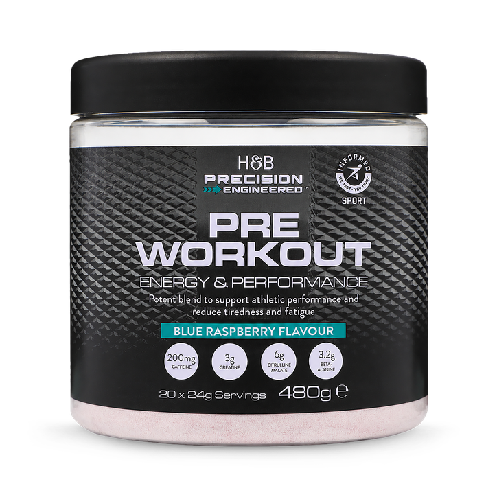Precision Engineered Pre-Workout Blue Raspberry 480 g