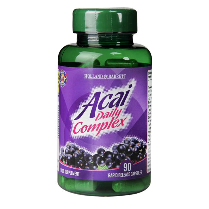 Holland & Barrett Acai Daily Complex 1000mg 90 Capsules image 1