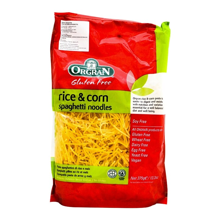 Orgran Gluten Free Rice & Corn Spaghetti Noodles 375g image 1