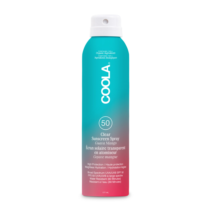 Coola Clear Sunscreen Spray Guava Mango Spf50 177ml