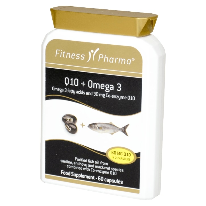 Fitness Pharma Q10 and Omega 3 60 Capsules