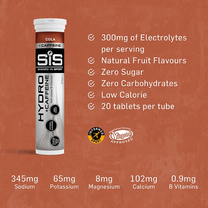 SiS Hydro Electrolyte + Caffeine Effervescent Cola 20 Tablets image 3