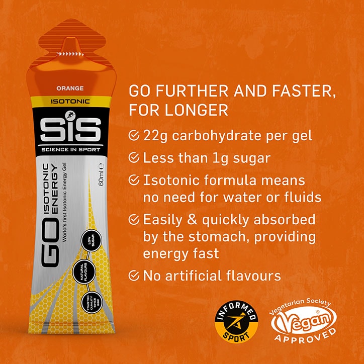 SiS GO Isotonic Energy Gel Orange 60ml image 3