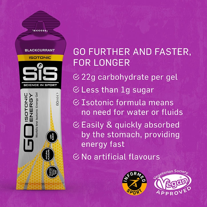 SiS GO Isotonic Energy Gel Blackcurrant 60ml image 3