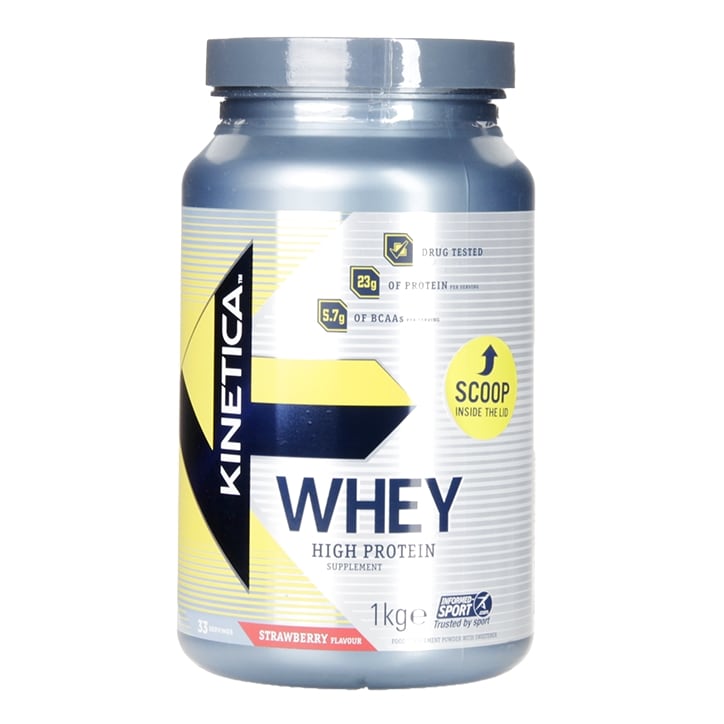 Kinetica Whey Protein Strawberry 1000g Powder image 1