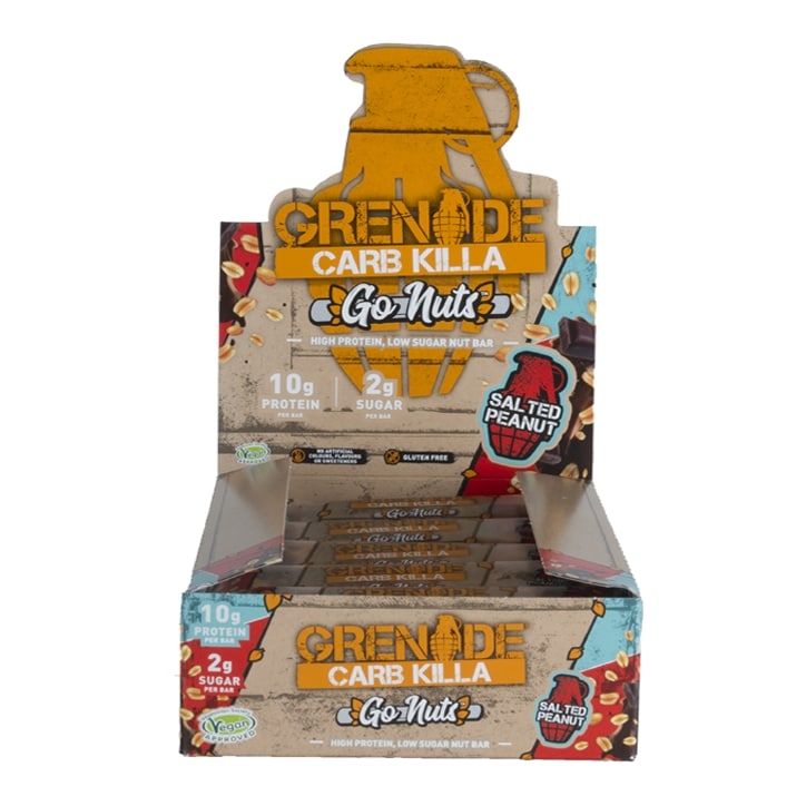 Grenade Carb Killa Go Nuts Salted Peanut 15 x 40g image 1