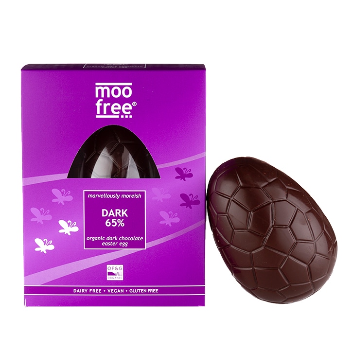 Moo Free 65% Dark Chocolate Egg 160g image 2