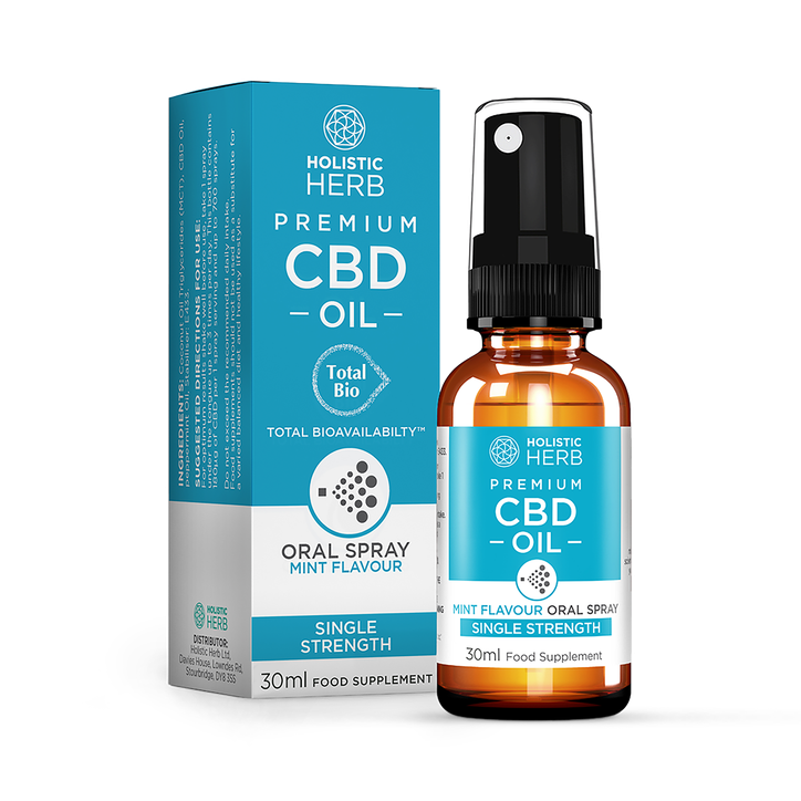 Holistic Herb Premium CBD Oral Spray Single Strength 30ml Mint Flavour image 1