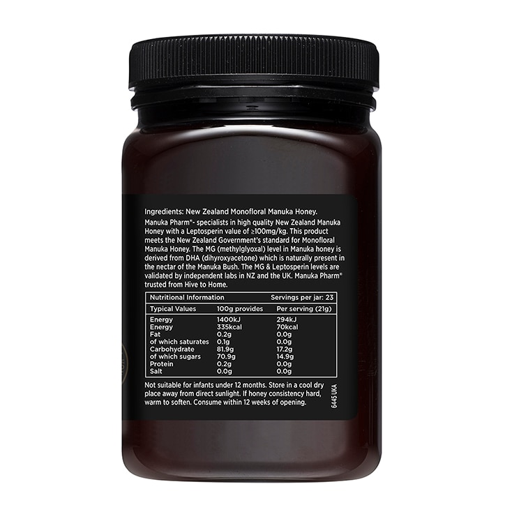 Manuka Pharm Premium Monofloral Manuka Honey MGO 100 500g-3