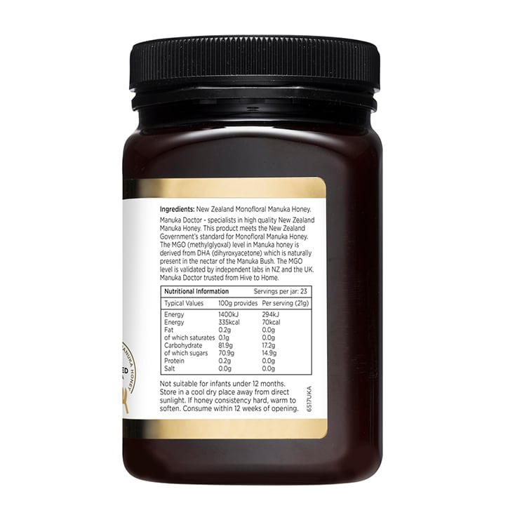 Manuka Doctor Premium Monofloral Manuka Honey MGO 100 500g-2