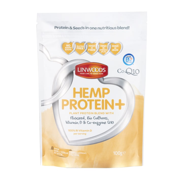 Linwoods Hemp Protein + Flax, Bio-culture, Vitamin D, Co-Q10 100g image 1
