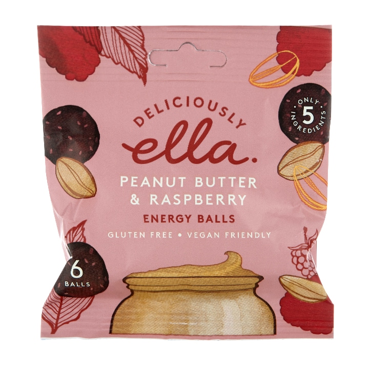 Deliciously Ella Peanut Butter & Raspberry Energy Balls 48g image 1