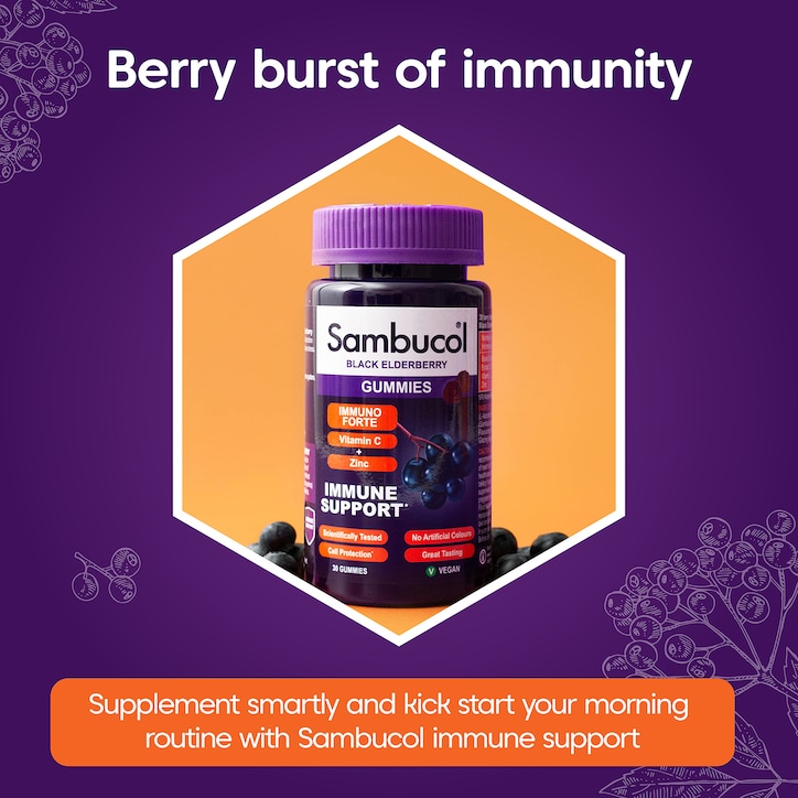 Sambucol Immuno Forte Black Elderberry 30 Gummies image 5