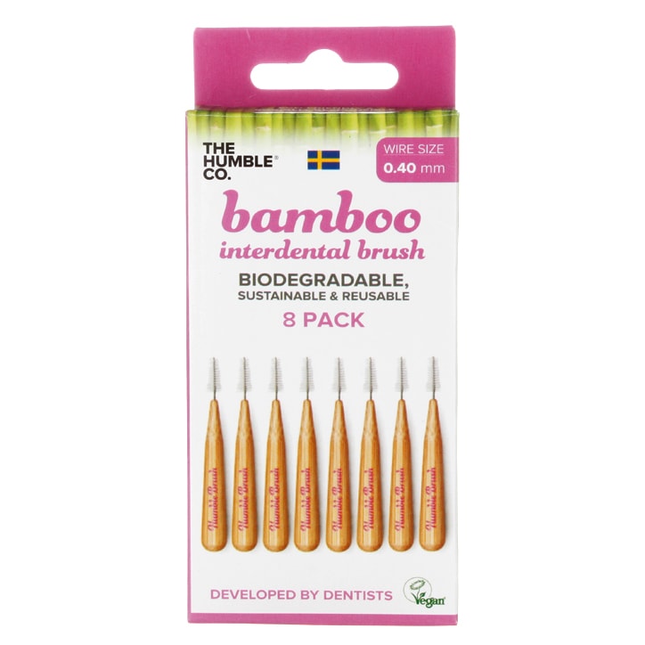 Humble Bamboo Interdental Brush 0.4mm pack of 8