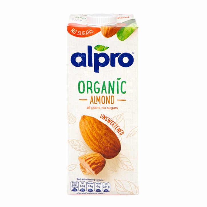 Alpro Organic Unsweetened Almond 1l image 1
