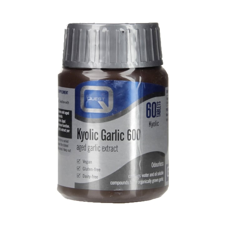 Quest Vitamins Kyolic Garlic 600 Aged Garlic Extract 60 Tablets-1