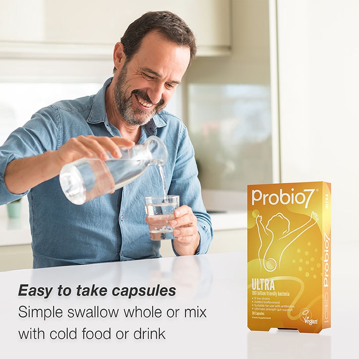 Probio 7 Digestive Health Supplement Ultra 100 Billion 30 Capsules