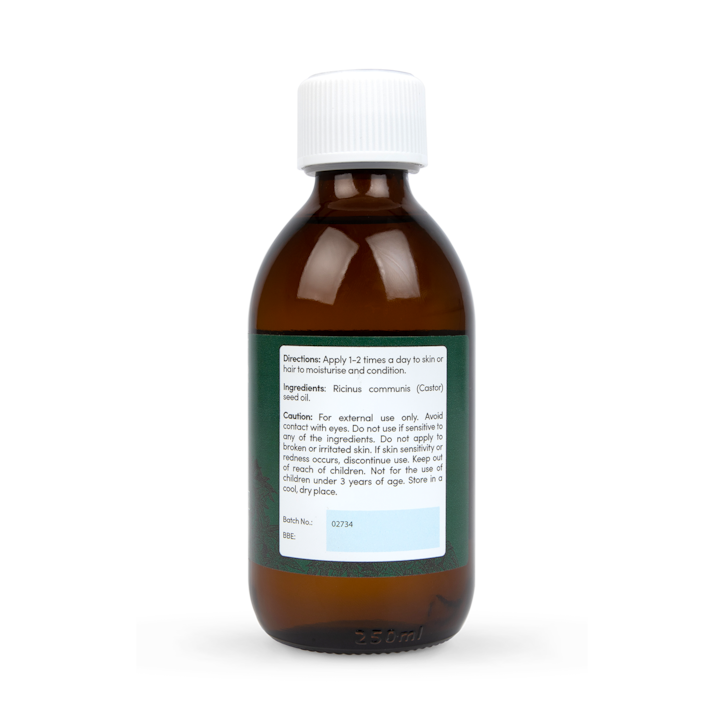 Holland & Barrett Cold-Pressed 100% Pure Organic Castor Oil 250ml image 3