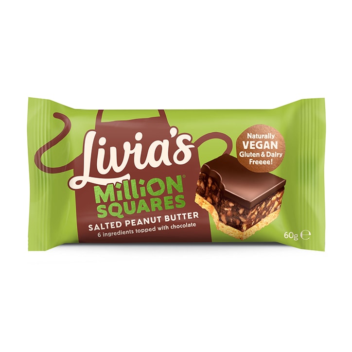 Livia's Kitchen Peanut Butter Million Squares 60g