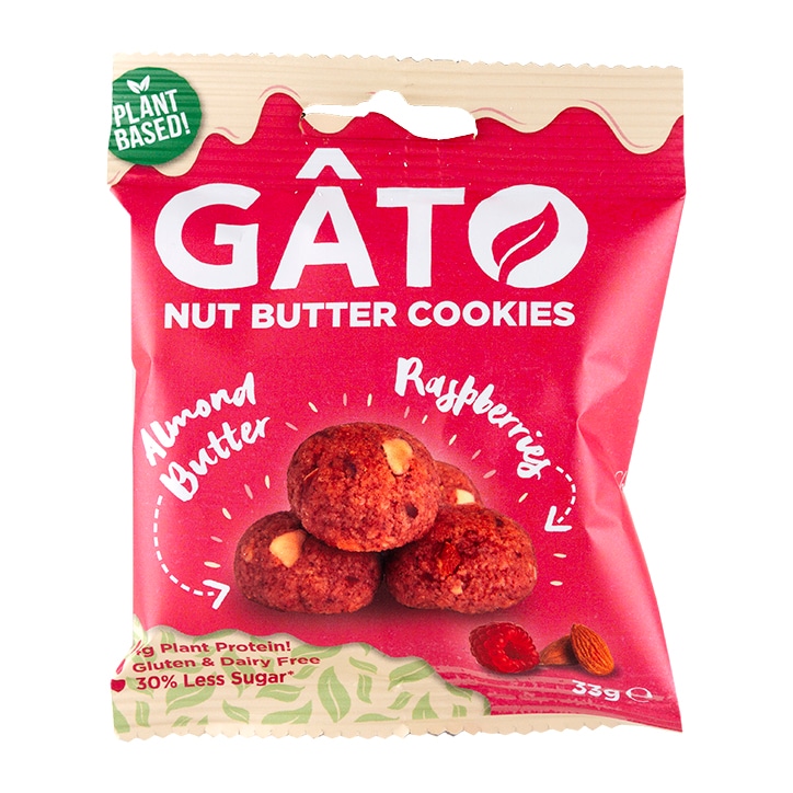 Gato Almond Nut Butter Raspberry Cookies 33g